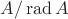 $A/\operatorname{rad} A$