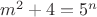 $m^2+4=5^n$ $m^2+4=5^n$