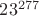 $23^{277}$