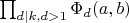 $\prod_{d|k,d>1}\Phi_d(a,b)$