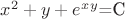 $x^2+y+e^x^y$=С
