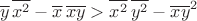 $$ 
\overline y\,\overline{x^2}-\overline x\,\overline{xy}>\overline{x^2}\,\overline{y^2}-\overline{xy}^2
$$