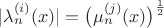$|\lambda_{n}^{(i)}(x)|= \big(\mu_{n}^{(j)}(x)\big)^{\frac{1}{2}}$