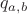 $q_{a,b}$