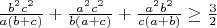 $\frac{b^2c^2}{a(b+c)}+\frac{a^2c^2}{b(a+c)}+\frac{a^2b^2}{c(a+b)} \ge \frac{3}{2}$
