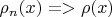\rho_n(x) => \rho(x) $