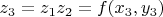 $z_3=z_1z_2=f(x_3,y_3)$