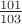 $\frac{101}{103}$