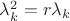 $\lambda_k^2=r\lambda_k$