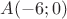 $A(-6;0)$