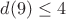$d(9) \leq 4$