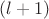 $(l+1)$
