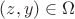 $(z,y)\in\Omega$