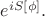 $e^{i S[\phi]}.$