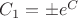 $C_1=\pm e^C$