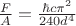 $\frac {F}{A} = \frac {\hbar c \pi^2} {240d^4}$