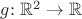 $g{:}\; \mathbb{R}^2 \to \mathbb{R}$