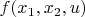 $f(x_1,x_2,u)$