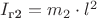 $I_{\text{г2}} = m_{2} \cdot  l^2$