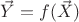 $\vec{Y} = f(\vec{X})$