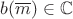 $b(\overline m)\in{\mathbb C}$