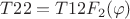 $$ T22 = T12 F_2(\varphi) $$