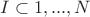 $I \subset {1,...,N}$