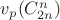 $v_p(C_{2n}^n)$