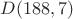 $D(188,7)$