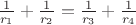 $\frac{1}{r_1}+\frac{1}{r_2}=\frac{1}{r_3}+\frac{1}{r_4}$
