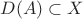 $D(A)\subset X$