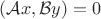 $(\mathcal{A}x,\mathcal{B}y)=0$