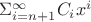 $\Sigma_{i=n+1}^\infty C_i x^i$