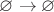 $\varnothing\to\varnothing$
