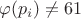 $\varphi(p_i)\ne 61$