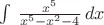 $\int \,\frac{x^5}{x^5-x^2-4}\,dx$