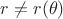 $r \neq r(\theta)$