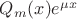 $Q_m(x)e^{\mu x}$
