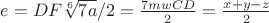 $e=DF\sqrt[6]{7a}/2=\frac{7mwCD}{2}=\frac{x+y-z}{2}$