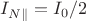 $ I_{N\parallel}=I_{0}/2 $