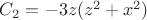 $C_2 = -3z(z^2 + x^2)$