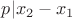$p|x_2-x_1$