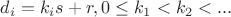 $d_i=k_is+r,0\le k_1<k_2<...$
