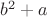 $b^2+a$