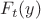 $F_t(y)$