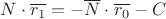 $\overlne{N}\cdot\overline{r_1}=-\overline{N}\cdot\overline{r_0}-C$