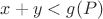 $x+y<g(P)$