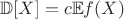 $\mathbb{D}[X]=c\mathbb{E}f(X)$