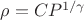 $\rho = C P^{1/\gamma}$