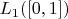 $L_1([0,1])$